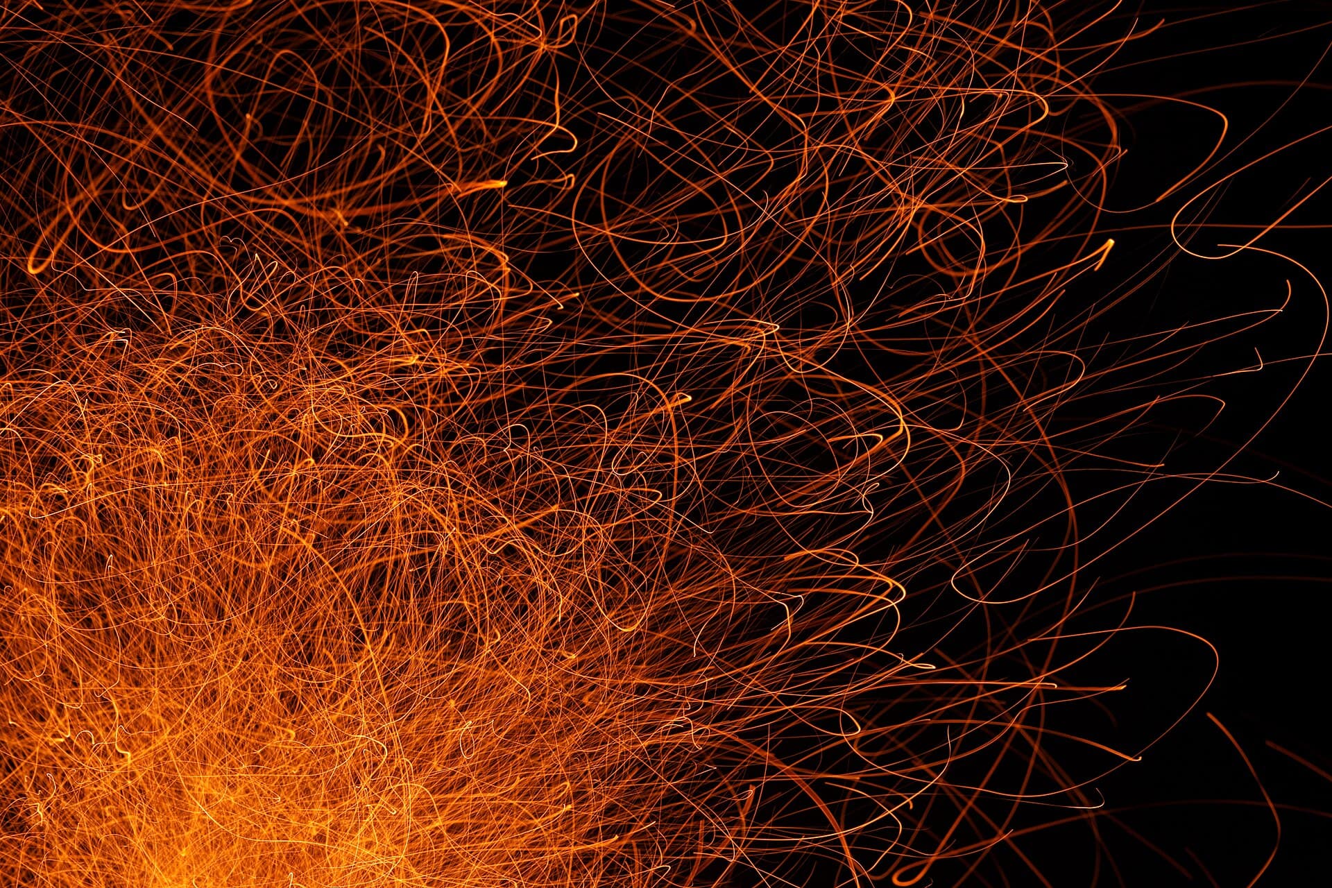 Bonfire sparks